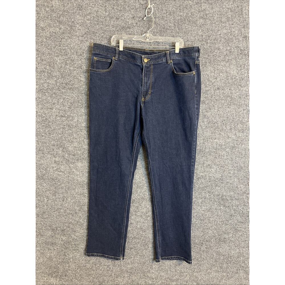 Columbia Mens Straight Leg Jeans Size 40 Blue Dark Wash Omni Shield Repellency